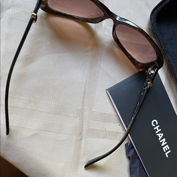 Chanel Women’s prescription Dark Burgundy Sunglasses with Case main image 12